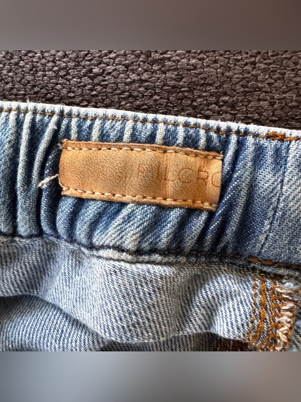 Pilcro Anthropologie Ultra High-Rise Relaxed Pull-On Jeans Blue Drawstring S - Picture 8 of 10